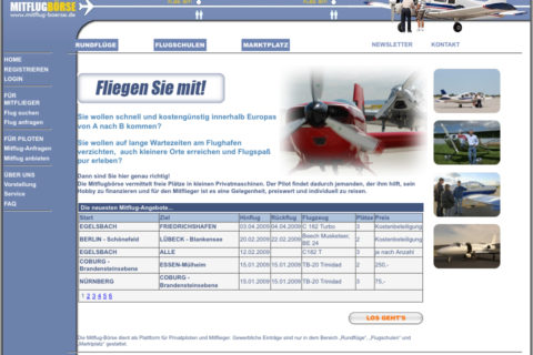 Screenshot der Anwendung