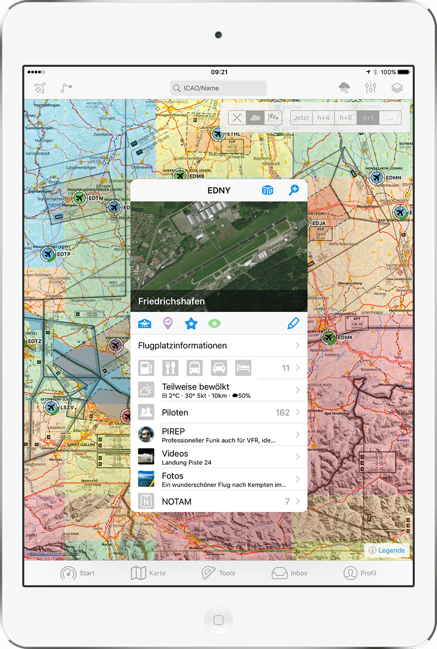 RunwayMap zeigt alle wichtigen Infos rund um einen Flugplatz