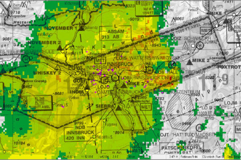 Wetter in der Moving Map