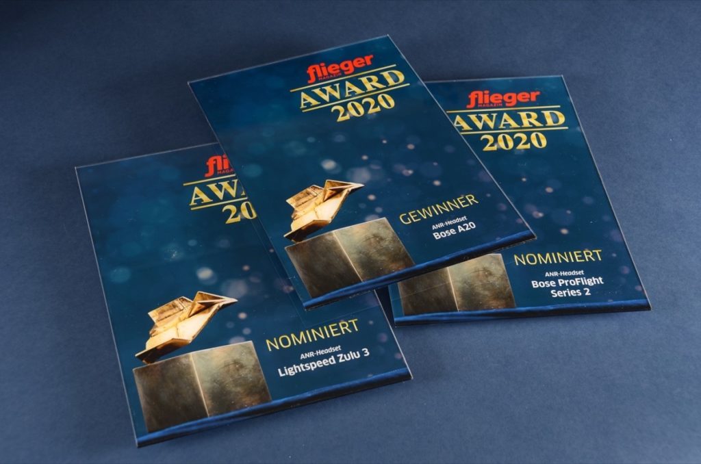 fliegermagazin AWARD 2020 - Kategorie ANR-Headset