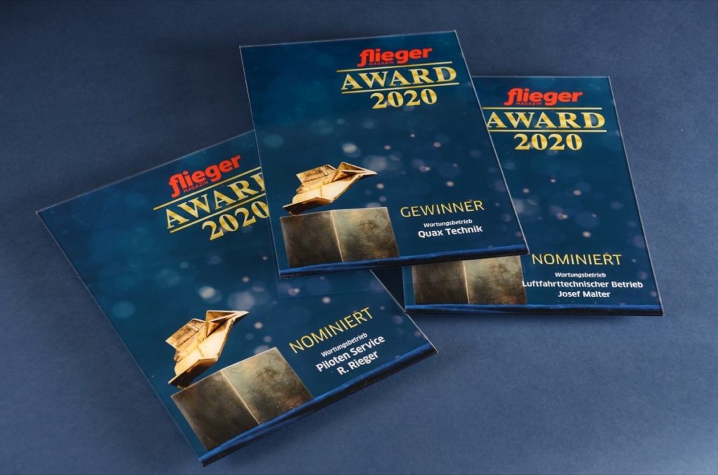 fliegermagazin AWARD 2020 - Kategorie Wartung