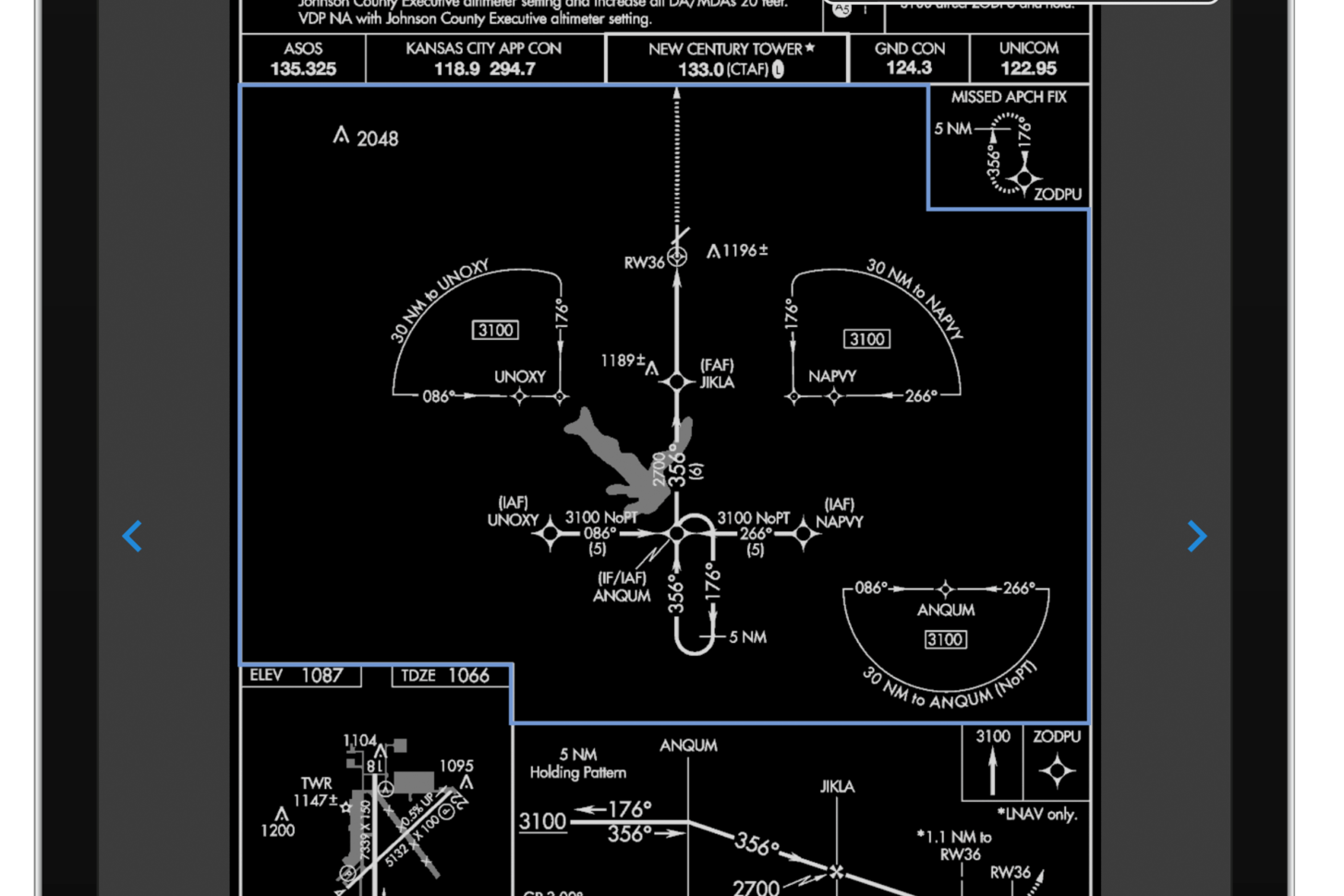 Garmin Pilot Nightmode