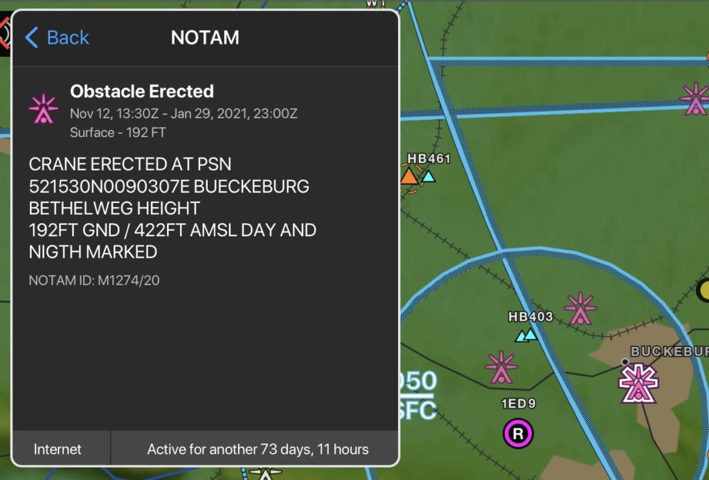 Garmin Pilot Obstacles