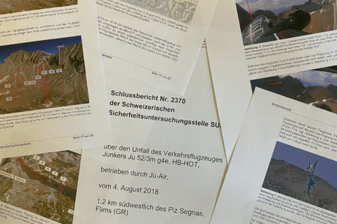 Unfallbericht zum Absturz der Ju 52 ist vernichtend