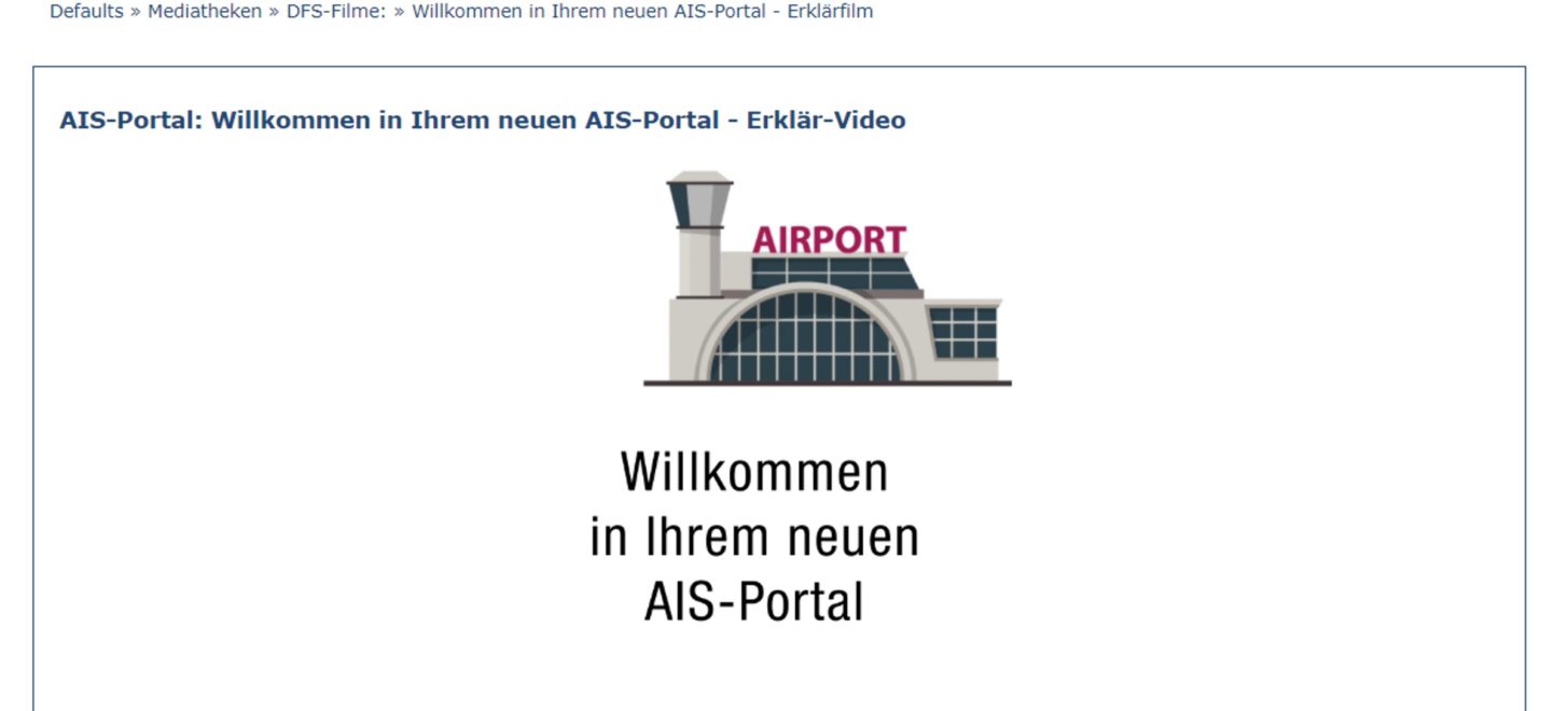 Flugpläne & mehr im neuen AIS-Portal der DFS
