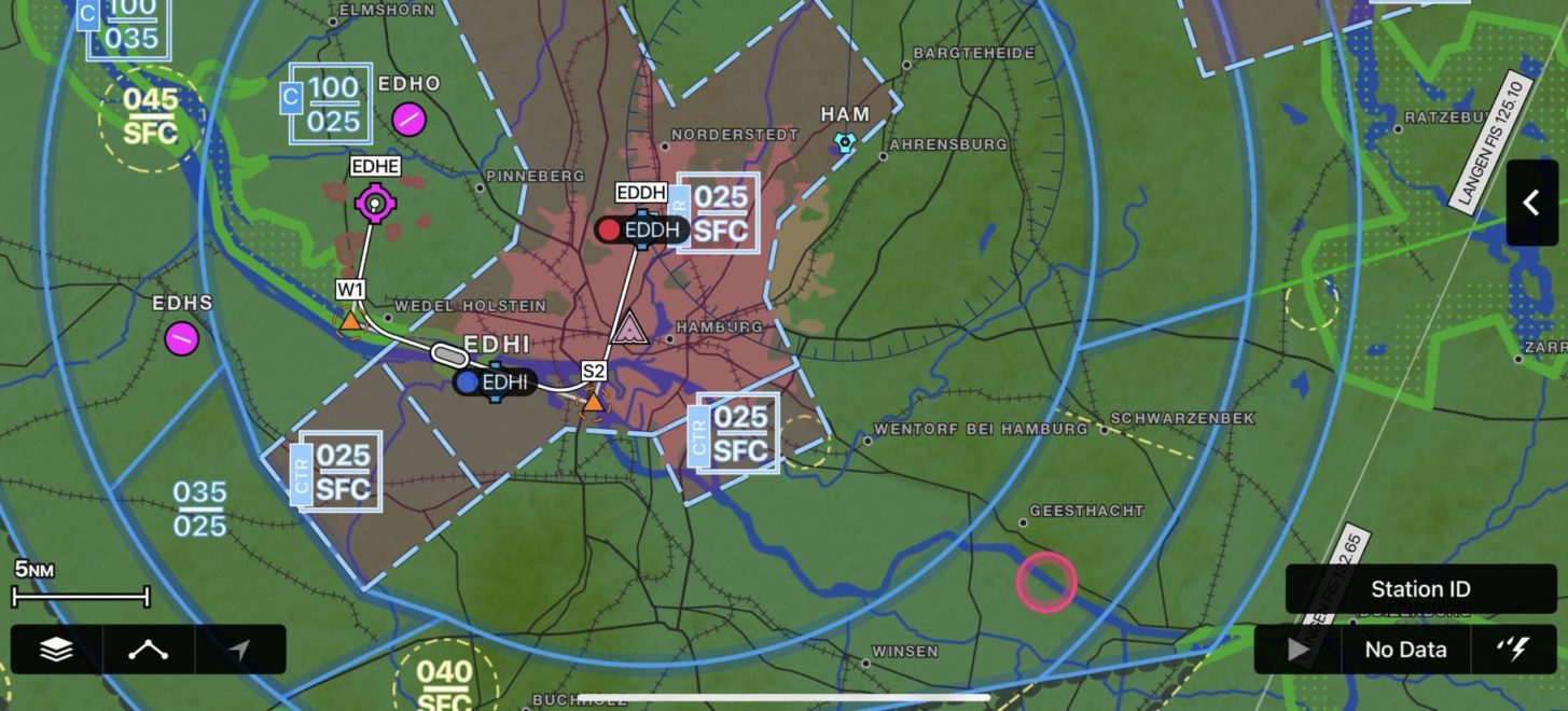 Garmin Pilot jetzt mit ICAO-Luftraumfarben