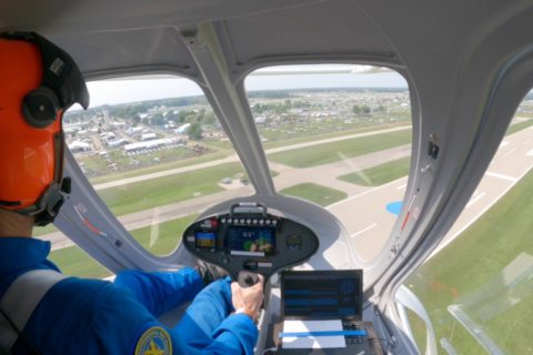 Flugtaxi Volocopter beim EAA AirVenture 2021 in Oshkosh