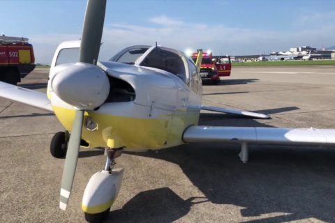 Piper Notlandung