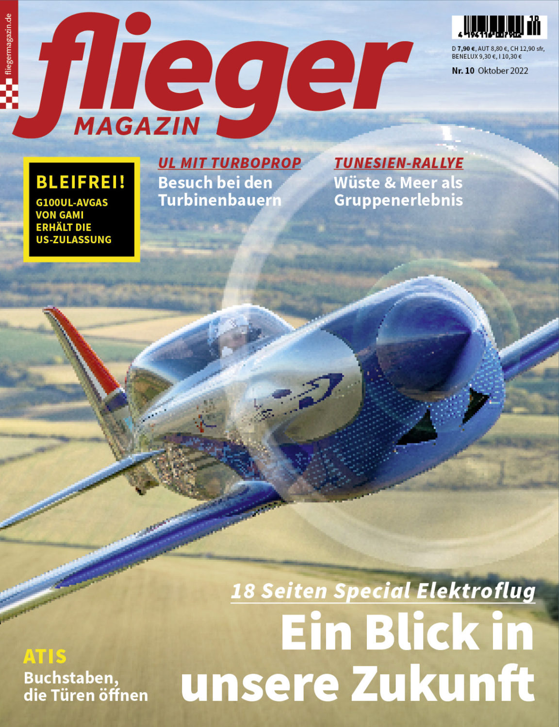 fliegermagazin 10/2022: 18 Seiten Special Elektroflug – Ein Blick in unsere Zukunft