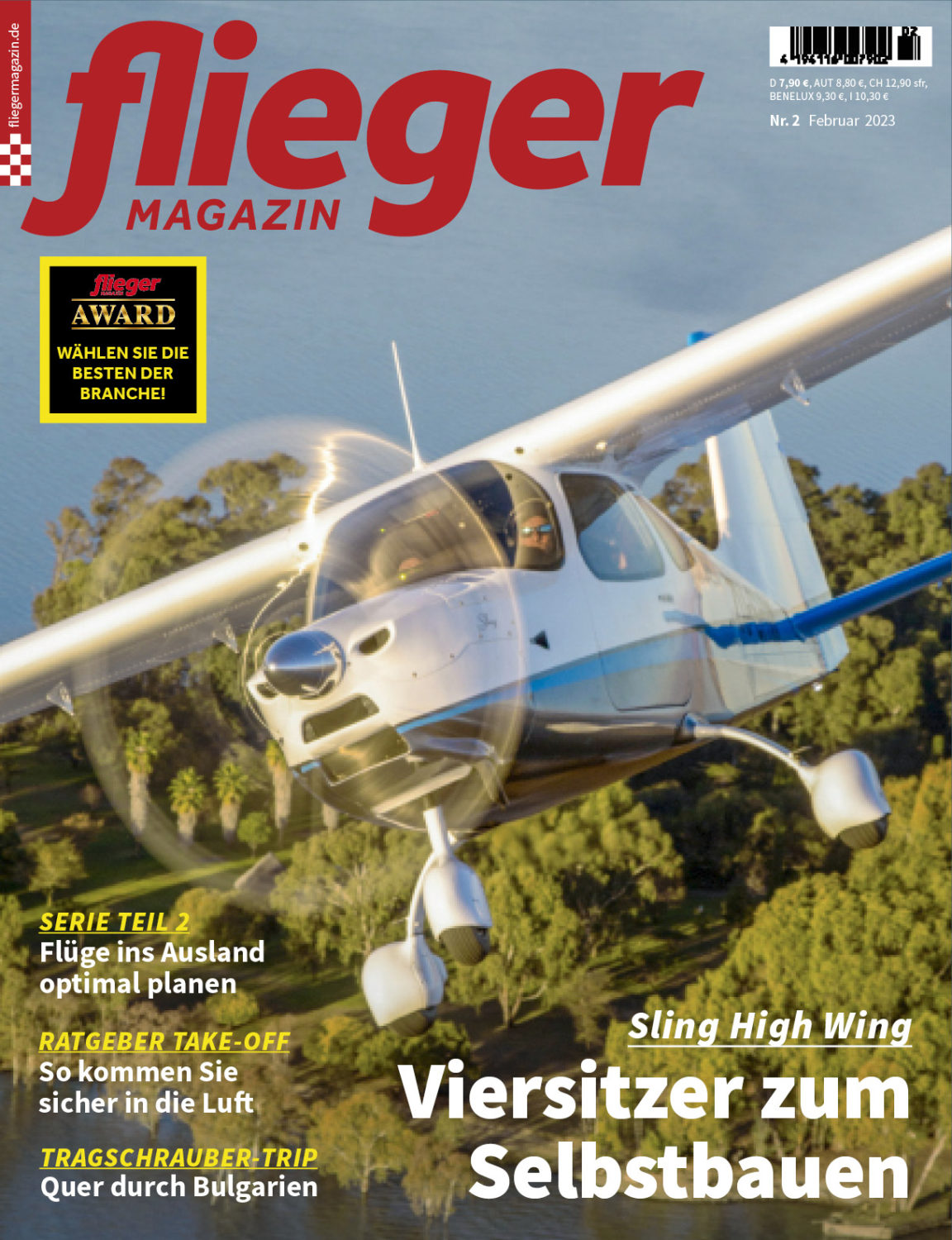 fliegermagazin 2/2023: Sling High Wing – ein Viersitzer zum Selbstbauen