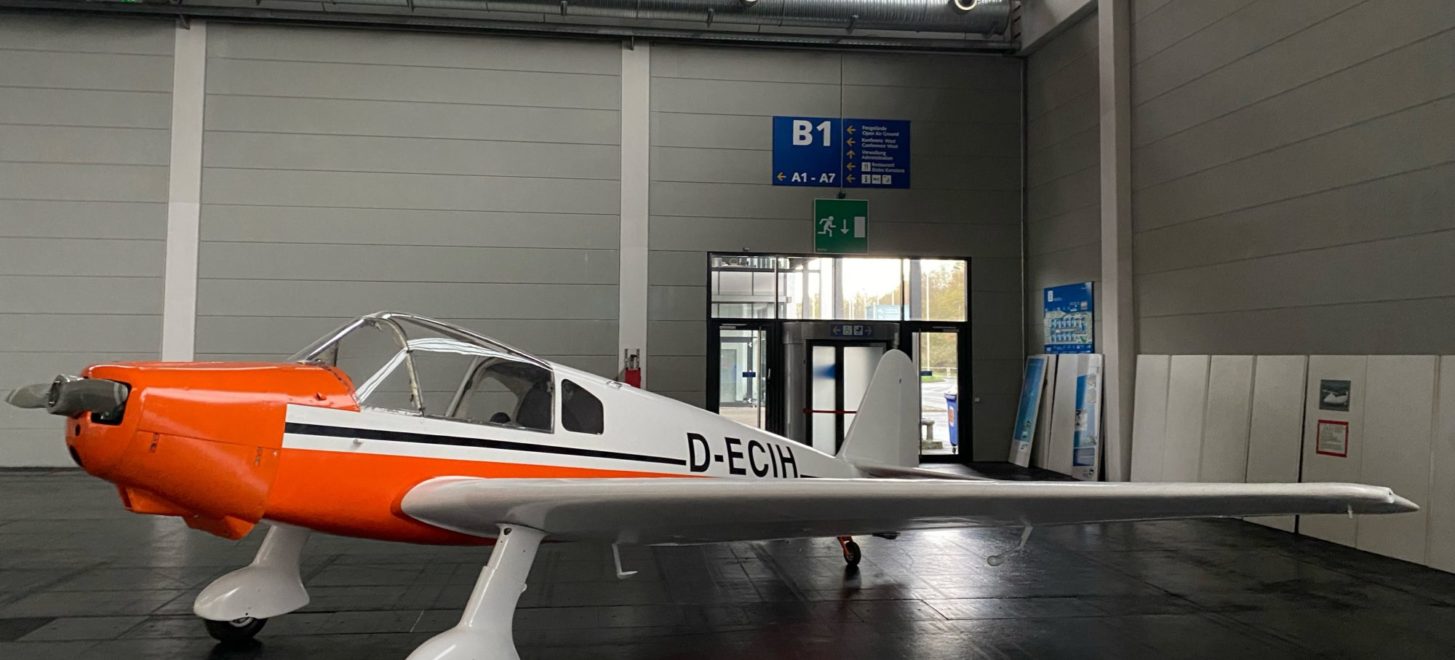 Neu bespannte Klemm 107 ist auf der AERO 2023 zu sehen