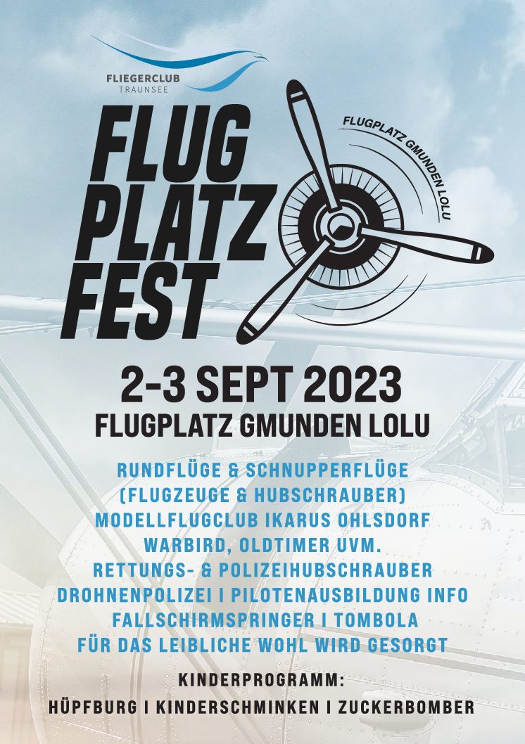 Flugplatzfest am Flugplatz Gmunden