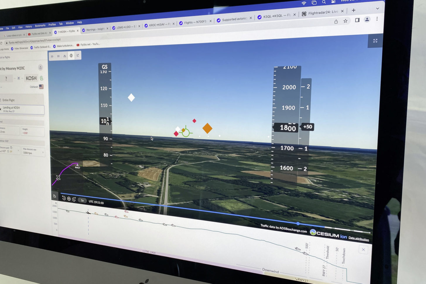Neu: Mit Flysto einen Flug virtuell nacherleben