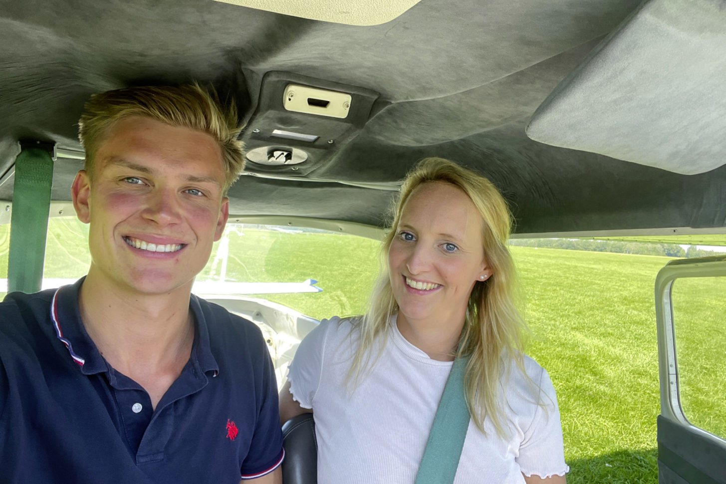 Spaß beim Fliegen: Fluglehrer Thies