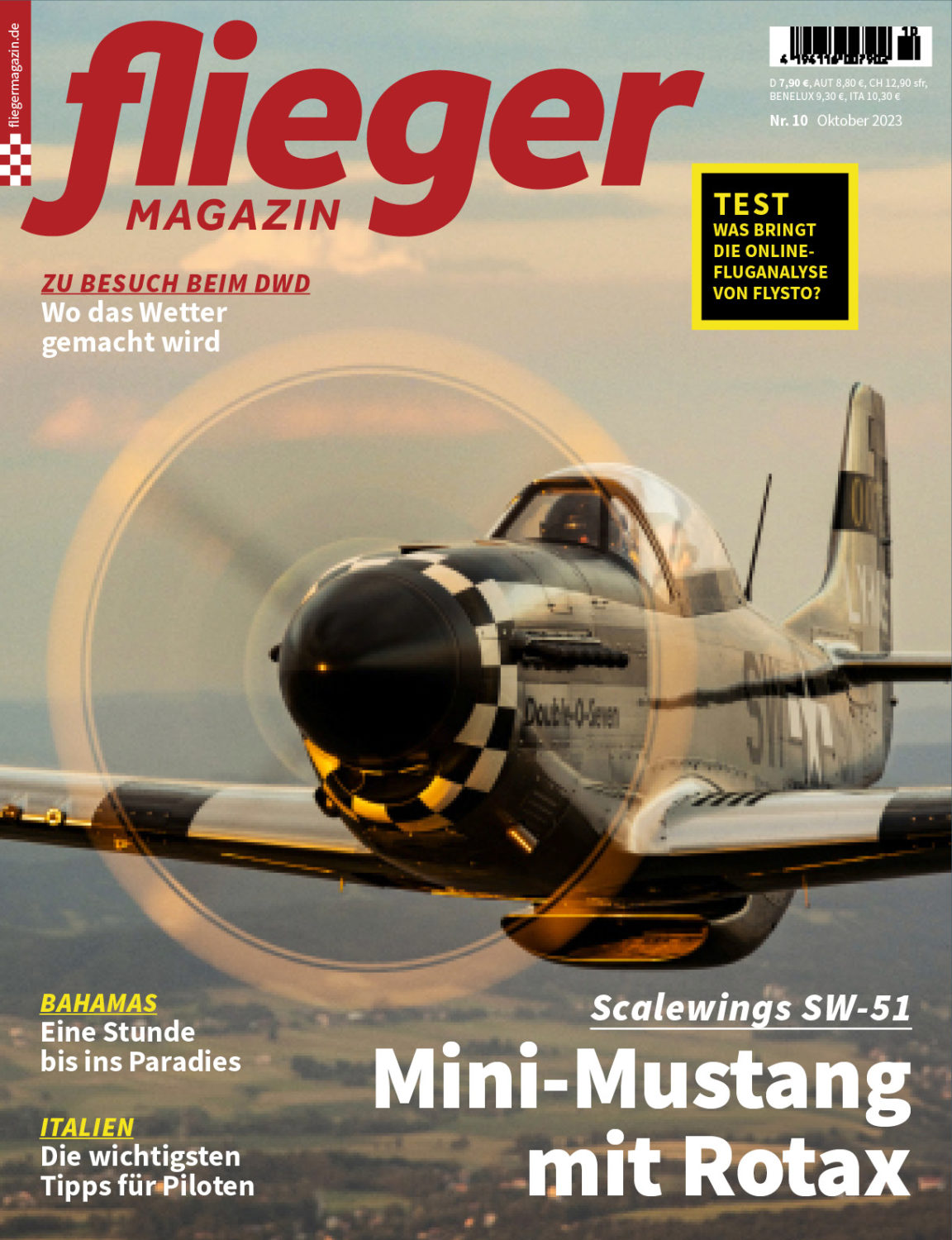 fliegermagazin 10/2023: Mini-Mustang mit Rotax