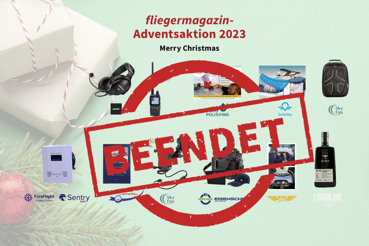 Die fliegermagazin-Adventsaktion 2023 ist beendet.