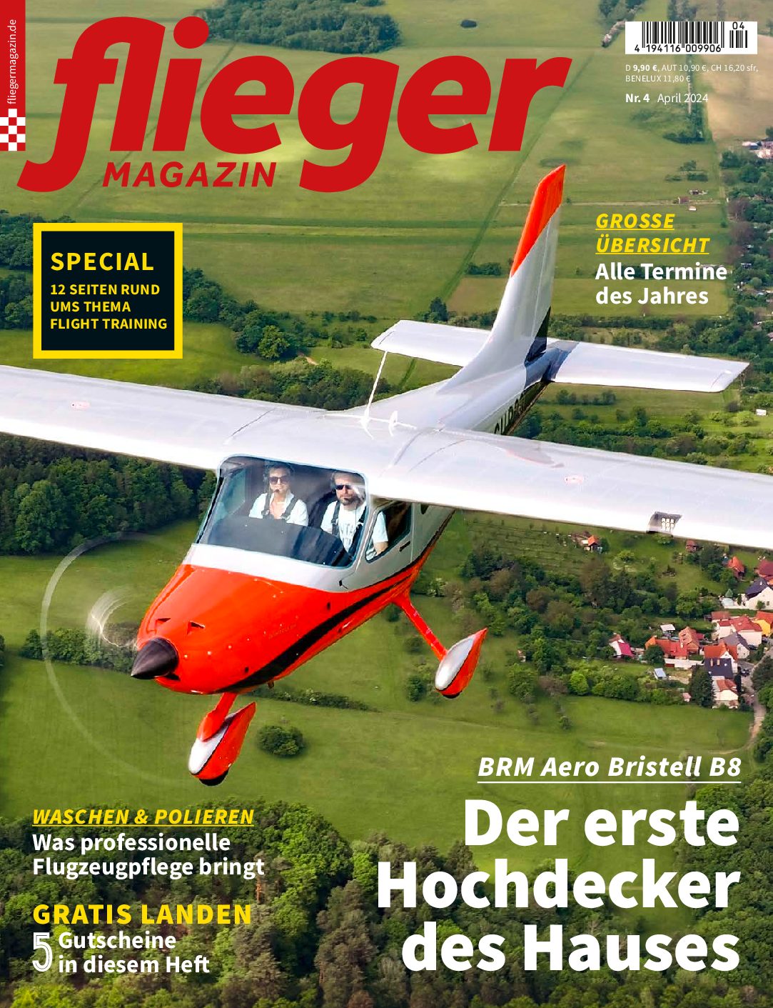 fliegermagazin 4/2024: UL Pilot Report Bristell B8 von BRM Aero