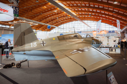 Besuchermagnet auf der AERO 2024: Me 163-Nachbau am fliegermagazin-Stand