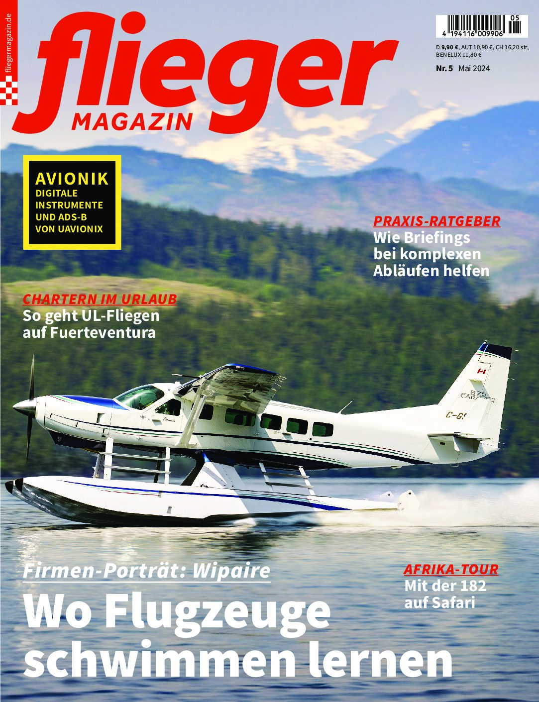 fliegermagazin 5/2024: Firmenportrait Wipaire – wo Flugzeuge schwimmen lernen
