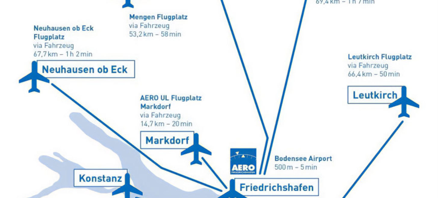Keinen Slot für die AERO 2024 – sechs alternative Flugplätze