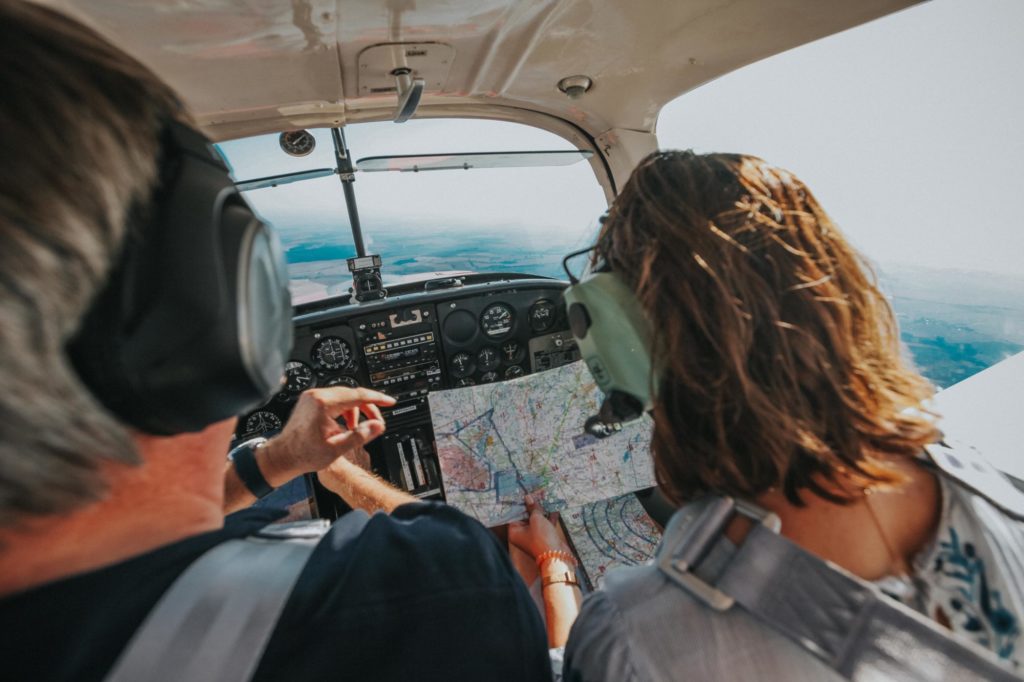 Pilot und Passagier 