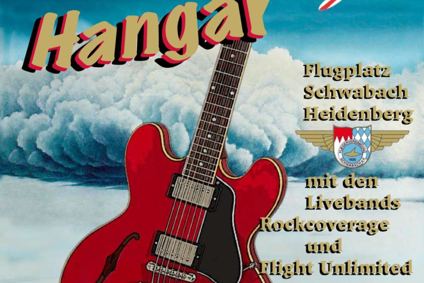 Die Fliegervereinigung Schwabach lädt zum „Rock im Hangar“