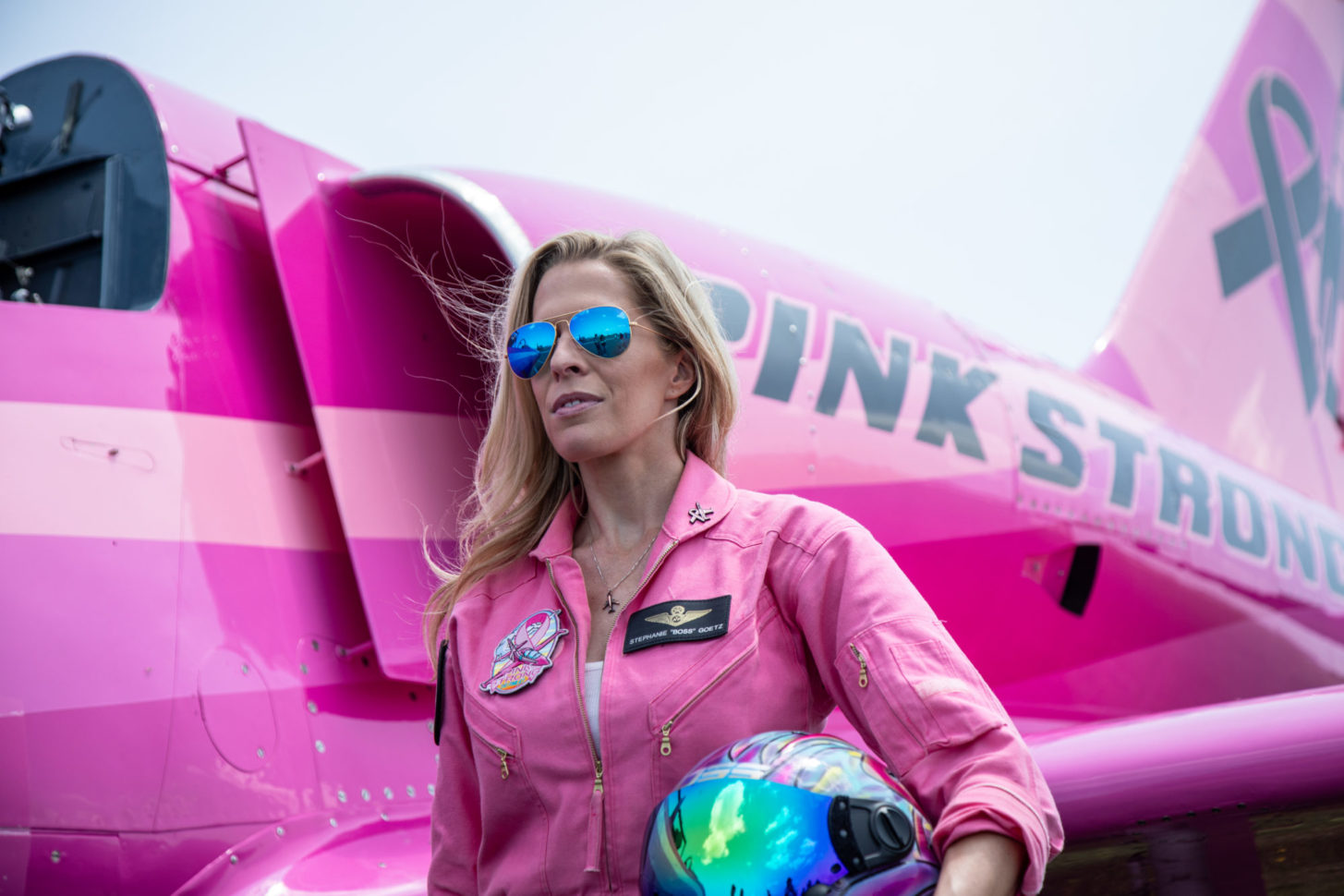 Pilotin Stephanie Goetz fliegt