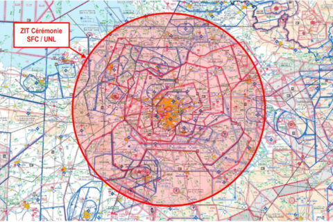 Flugverbotszone über Paris