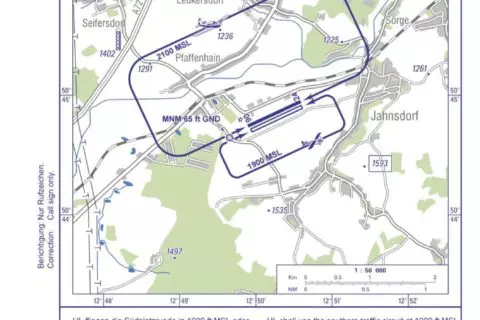 VFR-Anflugkarte EDCJ