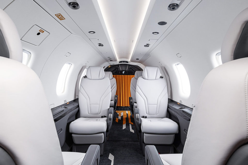 So sieht die Kabine der Pilatus PC-12 PRO aus.