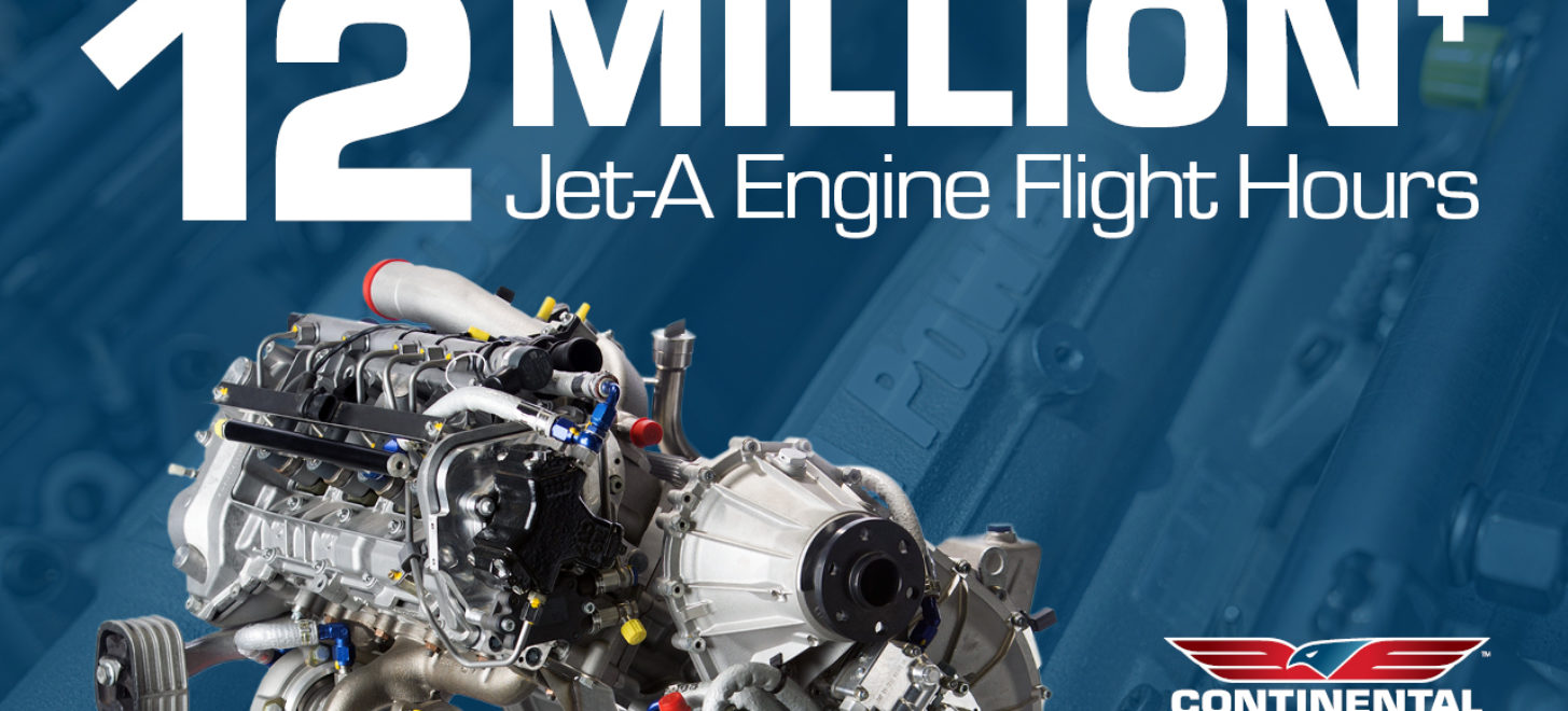 Continental Jet-A-Motoren erreichen 12 Millionen Flugstunden