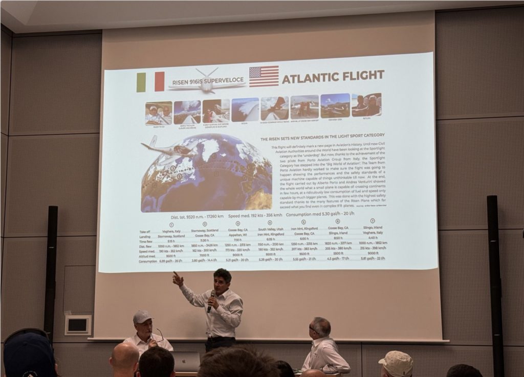 Landungen auf der Route: Von Italien nach Oshkosh gab es mehrere Zwischenstopps, doch die Atlantiküberquerung gelang nonstop von Schottland nach Goose Bay in Kanada.