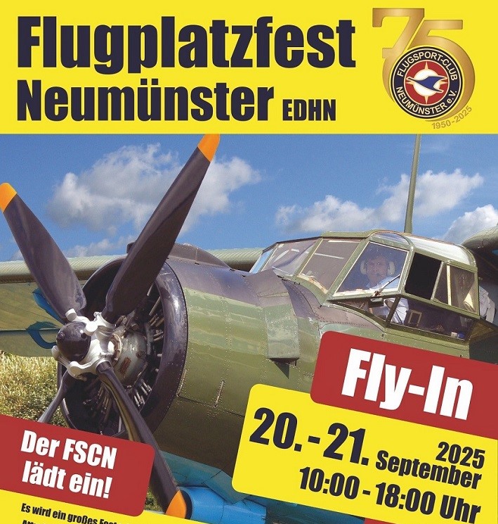 Flugplatzfest/Fly-In Neumünster 75 Jahre