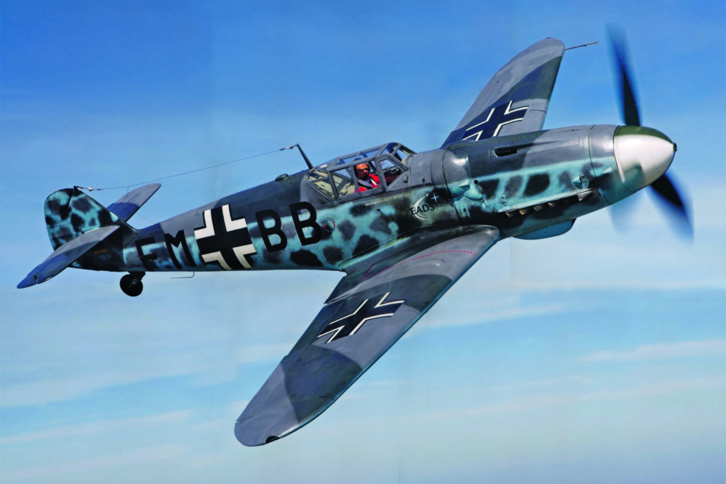 Walter Eichhorn in der Me 109.