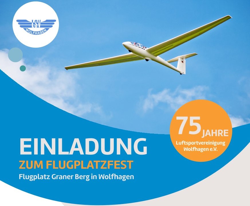 75 Jahre Jubiläum & Flugplatzfest LSV Wolfhagen
