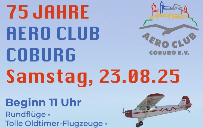 EDQC: Coburg Brandensteinsebene Fly-in / 75 Jahre Aero Club Coburg e.V.