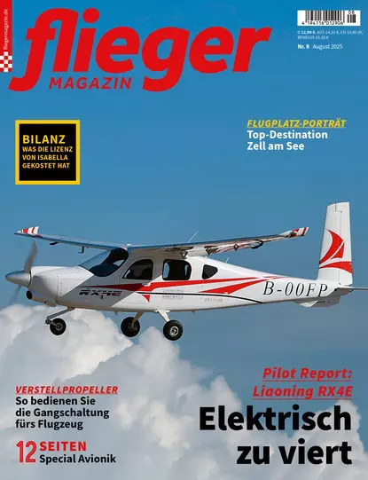 fliegermagazin 8/2025: Was kann das erste chinesische Elektroflugzeug Liaoning RX4E?