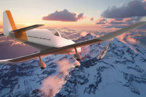 Milan Aircraft plant viersitziges Elektroflugzeug